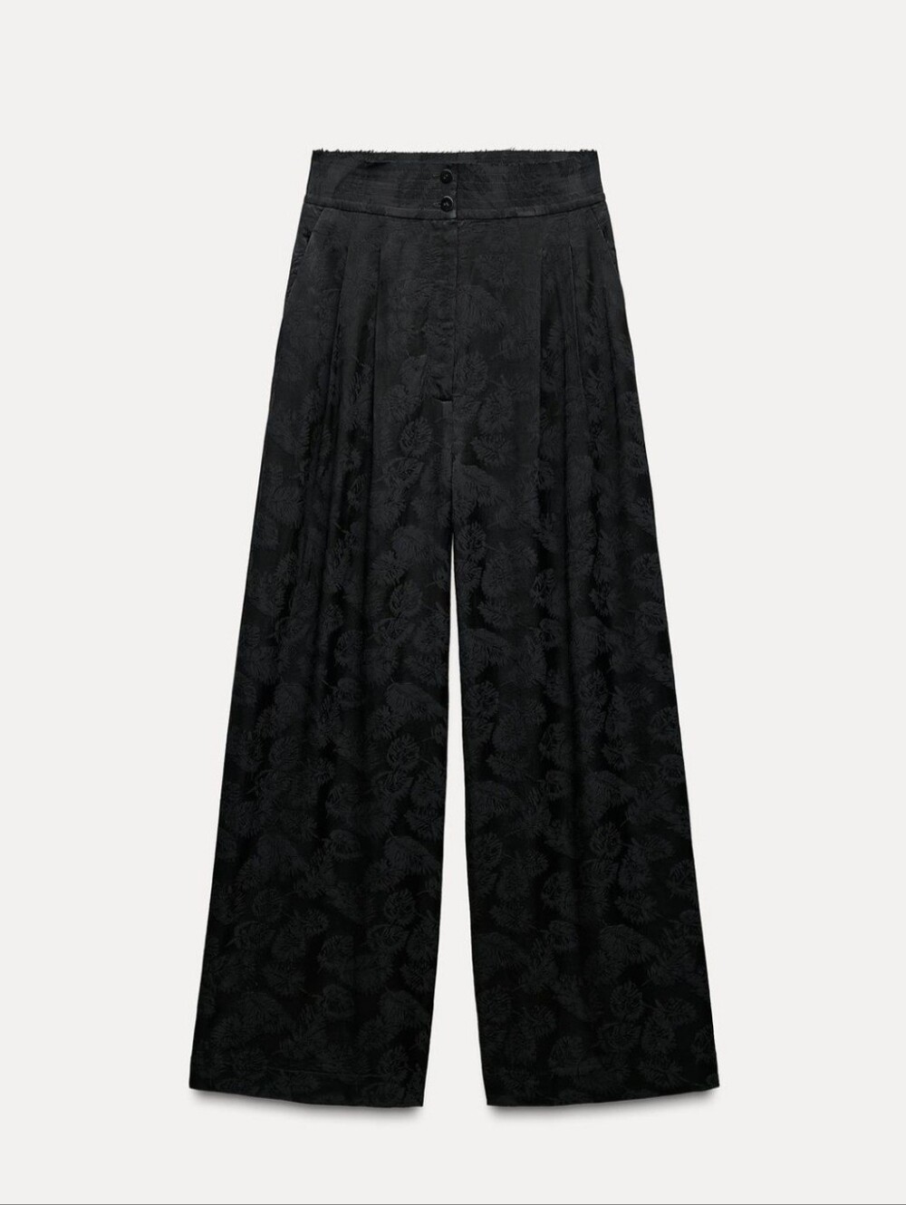 Zara Jacquard Pants Wide Leg